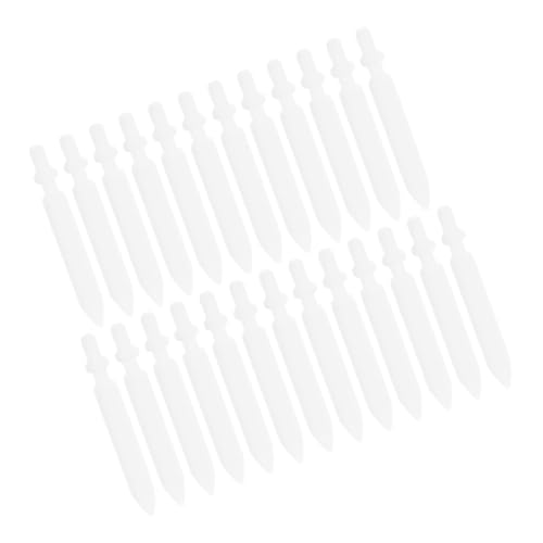 Veemoon 25 Piezas Recarga de la punta del bolígrafo puntas de marcador acrílico puntas de lápiz óptico Nibs de lápiz de escritura suave Nibs marcador de lápiz el plastico blanco