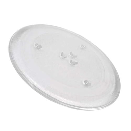 Assiette pour four à micro-ondes de 25,5 cm universelle pivotante avec 3 fixations et 3 pieds