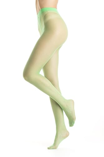 Gi&Gi Strumpfhosen für Damen 20 Den Schwarz und Weiß Transparent 3er-Pack durchsichtig absolute Spitzenqualität komplett (DE/NL/SE/PL Alphanumerisch L XL Regular Regular SMARAGDGRÜN)