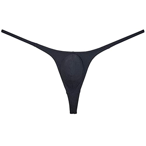 Mens Checkered Minimum Coverage String Thong Underpants Enhancing Micro Tangas Daily Underwear Micro T-back2