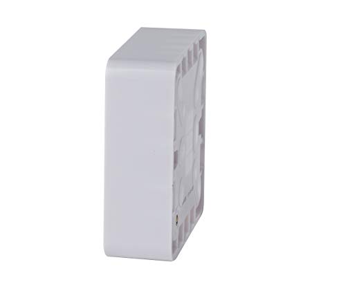 Schneider Electric Lisse White Moulded - Single 1 Gang Surface Pattress Box, 25mm Deep, GGBL9125, White, Pack of 10