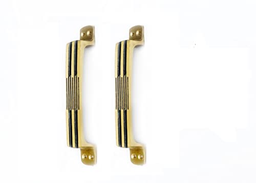 Image of GHAR DWAR Door Handle for Main Door /Door Handle /Zinc Alloy (7 Inch) Antique Finish Door Handles for Home and Office (Pack of 3 Pair)