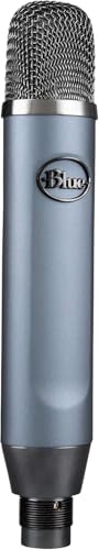 Logitech Blue Ember XLR Condenser Mic for Recording and Streaming, Custom Cardioid Capsule and Mic Stand Mount, Gray (Renewed)