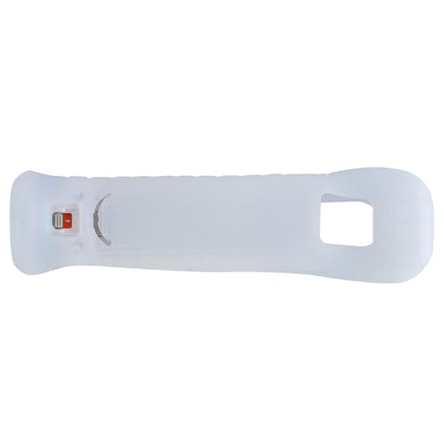 Ieron Étui en Silicone pour Manette de Jeu sans Fil pour télécommande de Jeu Wii Housse en Silicone Blanche Souple et Confortable pour télécommande Wii...