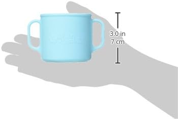 Miniatura 8 de green sprouts Taza de aprendizaje hecha de silicona, 100% silicona segura para alimentos sin BPA, BPS, BPF, asas de fácil agarre para beber
