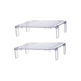 DONFAMDS Estante Transparente Apilable para Nevera Estantería Multiusos para...