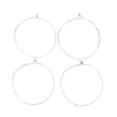 COSMEVIVI 4個透明ナイロンウクレレ弦 ウクレレ用交換弦 耐久性のある音楽ワイヤー