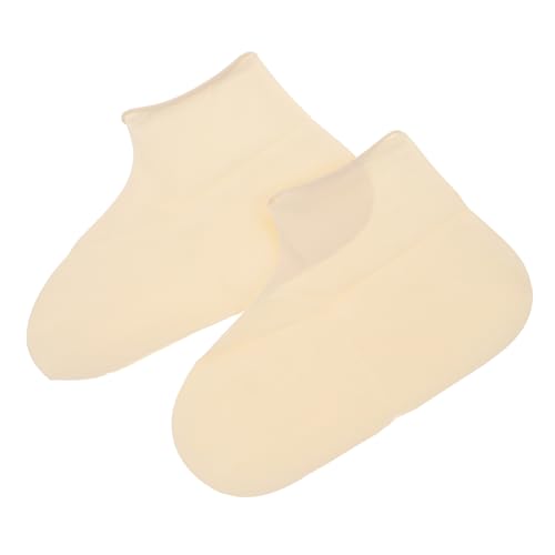 Healeved 1 Pair Latex Rain Boot Covers Waterproof Shoe Cover Adults for Rainproof Rainy Rain Shoe Waterproof Boot Covers Woman Overshoes Thickened Shoe Covers Women White Emulsion