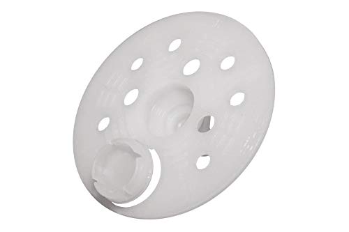 Image secondaire de AGROHIT Lot de 100 assiettes isolantes TDP60 en Polypropylène de 60 mm de diamètre avec capuchon intégré, Convient également pour la fixation de films et bâches