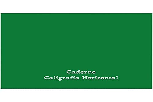 Caderno de Caligrafia, Tamoio, Capa Dura, Liso, Brochura Horizontal, 96 Folhas, 1/4, Verde, Unidade