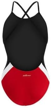 Dolfin Reliance Women's One Piece Swimsuit - Team Solid Color Blocked Diver Back