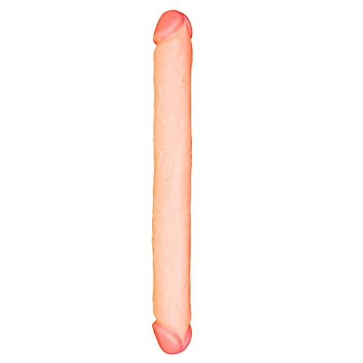 ZJYB Dildộ dộblę Júgúétéś ạņạlęś para Mujer Pęņęś Ręaliştićộş 3D Simulación de Silicona Flexible y Resistente al Agua Séxụạléș Mujěr 46CM