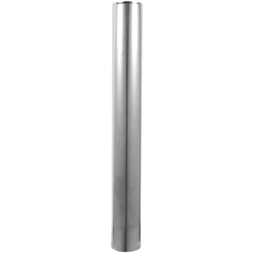 SEWACC Tubo de Chimenea de Acero Inoxidable 60 CM de Longitud para Estufas de Leña Camping al Aire Libre 2,36 Pulgadas de Diámetro Extensión de Chimenea