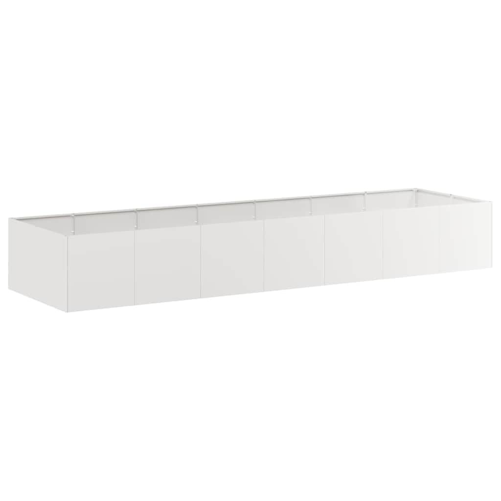 vidaXL Pflanzkübel 280x80x40 cm Edelstahl, Pflanzschale, Garten-Garten-Pflanzkübel, Outdoor-Pflanzgefäß, Hochbeet, Pflanzgefäß, Blumenkasten