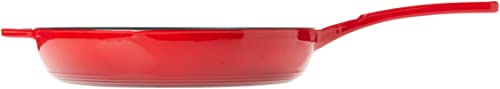 Lodge Essential Enamel Cast Iron Skillet, 11 Inches, Red - image 2