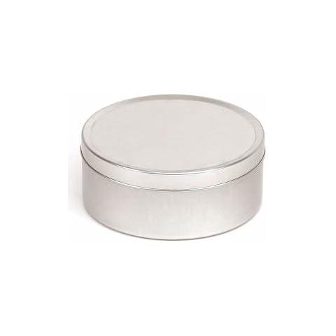 Silver Round Seamless Candle Tin - 250ml - Pack of 10 Cover