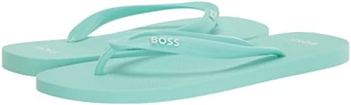 BOSS Men's Bold Logo Flip Flops Slide Sandal, pastal Aqua, 8-9 | Image 6