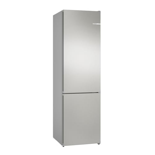 Bosch Frigorífico Combi, 60 cm, Serie 4, NoFrost, Iluminación LED, VitaFresh, Acero antihuellas,...