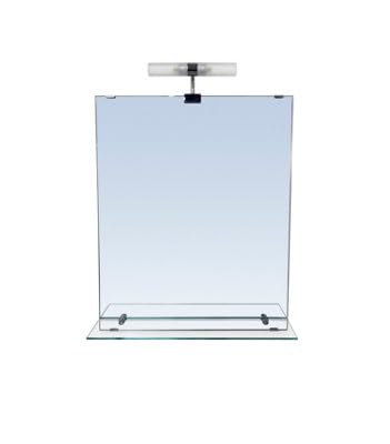 GoodHome Miroir LED Clarach 50x60 cm avec étagère en Verre