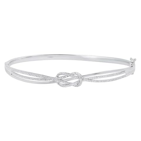 Diamond Infinity Knot Bangle Bracelet Cover