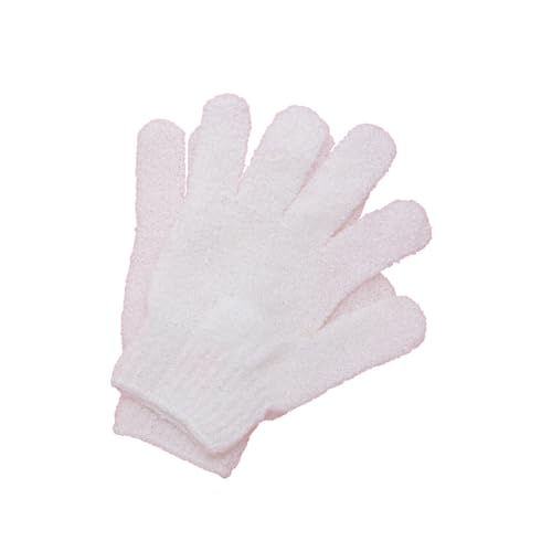 Velvet Exfoliating Glove - Remove dry skin cells from surface of the skin (Frost White)
