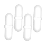 iplusmile 4 piezas Barras Agitadoras Magnéticas Cápsula para Taza Auto Agitación Blanca Recubierta PP Segura para Bebidas y Laboratorio