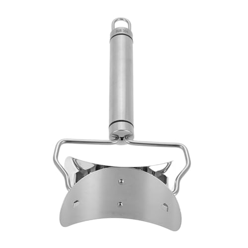 SHOWERORO Dumpling Wrapper Presser Dough Stamp Sturdy Stainless Steel Ravioli Mold for Chinese Italian and Latin Cuisine