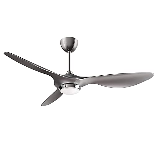 Reiga 52-In Ceiling Fan With Led Light Kit Remote Control Modern Blades Noiseless Reversible Motor cover
