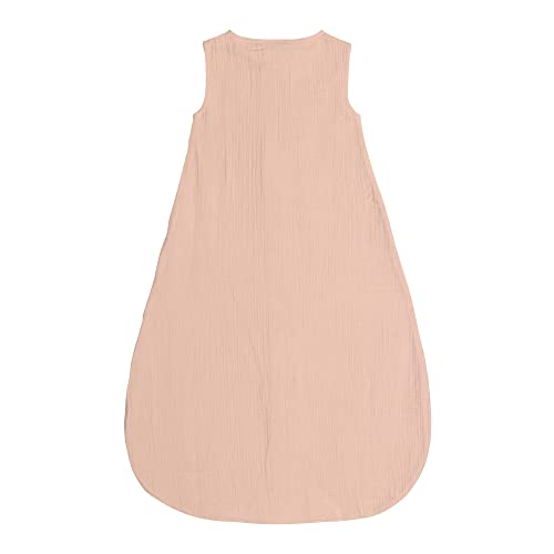 Lässig 1542016772-56 Babyzomerslaapzak zonder mouwen, muslin-katoen, GOTS-gecertificeerd, uniseks, Muslin Sleeping Bag powder roze, maat 50/56 0-2 maanden - Afbeelding 5