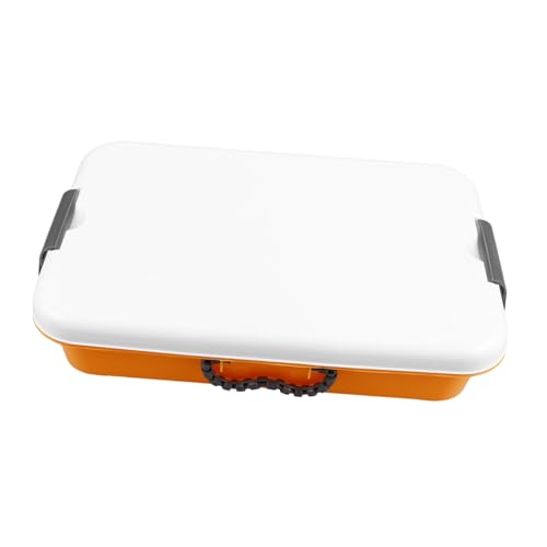 BRIGHTFUFU Kids Storage Box with Lid Portable Sensory Play Tray Plastic Toy Organizer Abs Material Sturdy Easy to Clean for Playroom