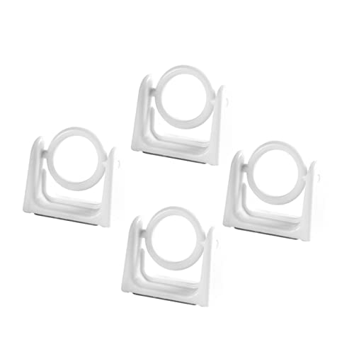 COHEALI 窓用カーテンロッドホルダー 釘不要のカーテンポールブラケット モダンデザイン 家庭 オフィス用 4個セット