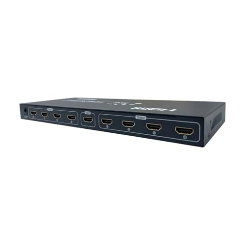 Convertidor Digital y divisor de vídeo mini de 8 puertos para duplicar pantallas ultra claras