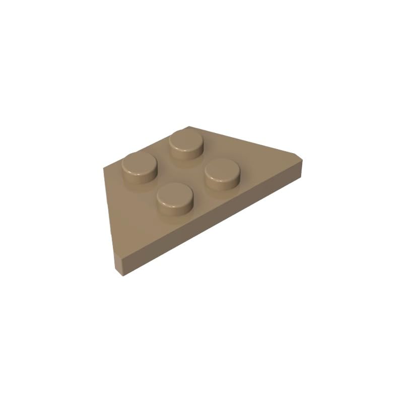 XYEIUGO 51739 Circular Plate Wedge Plate 2x4, Dark Tan, 50 PCS — image 1