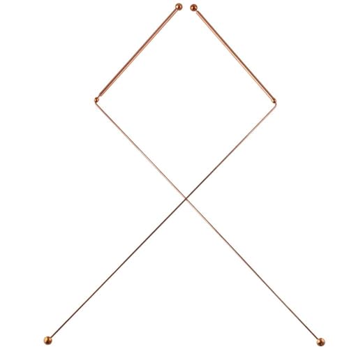 HOBBYIN 2PCS Pure Copper Metal Detection Rod, 99.9% Copper Dowsing Rods, Divining Rods - for Ghost Hunting Tools, Divining Water, Treasure, Buried Items