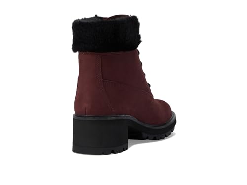 Timberland Timberland Women's Kinsley 6" Waterproof Boot, Burgundy Nubuck, 6 Medium
