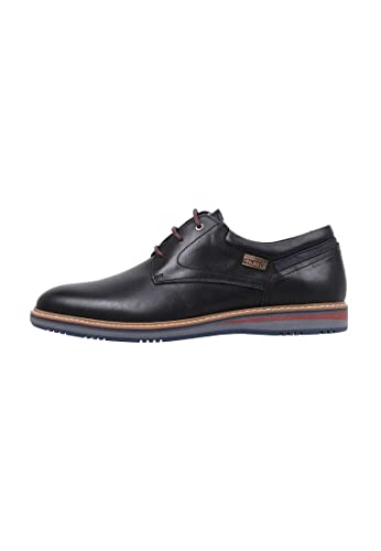 Pikolinos Zapatos Cordones en Cuero Avila para Caballero Color Black