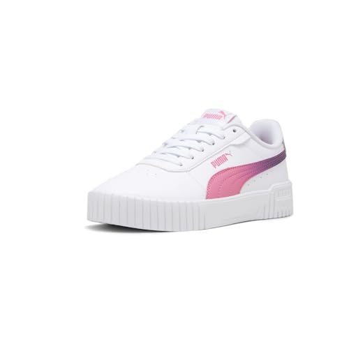 PUMA Kids Girls Carina 2.0 Star Glow Lace Up Sneakers Shoes Casual - Pink, White2