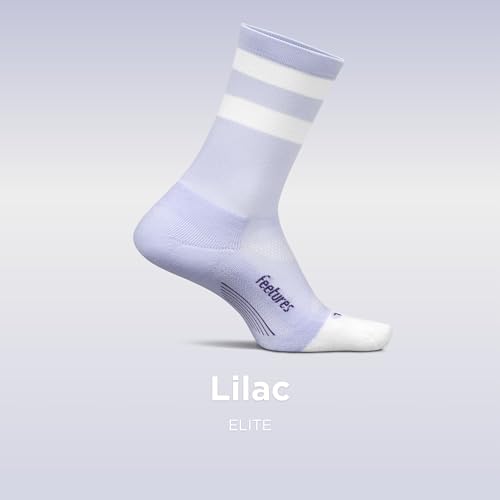Image of Feetures Elite Light Cushion Mini Crew Sock - Sport Sock with Targeted Compression