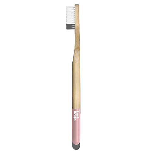 Last Brush® | Natural Bamboo Toothbrush | Castor Bean Bristles | Organic Biodegradable Handle | BPA Free | Coral Pink Last Brush® | Natural Bamboo Toothbrush | Castor Bean Bristles | Organic Biodegradable Handle | BPA Free | Coral Pink
