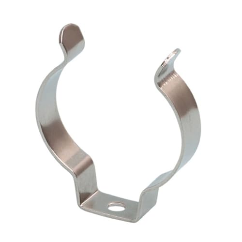 URPIZY Spring-Terry-Clip aus hochfester Manganstahl-Schelle, 70 mm Durchmesser, 15 mm Bandbreite, vernickelt, f¨¹r Werkzeuge, Besen, Rohre ¨C 5er-Pack