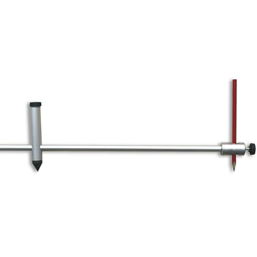 hedue® Compas à verge 100 cm - Grand compas de traçage en aluminium anodisé, compas verge avec porte-stylo pour tracer & reporter de grandes formes...