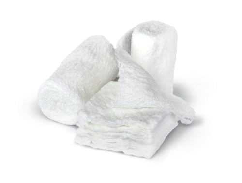 Medline Bulkee II Gauze Bandages Non-Sterile for First Aid and Wound Care 4.5 x 4.1 yd 5 Count