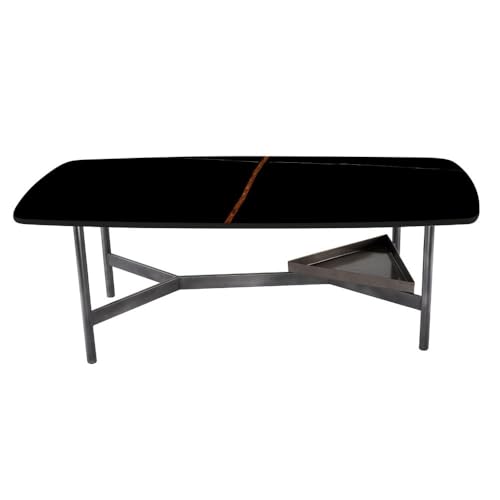 Image of Wakefit Malabar Coffee Table I Marble Finish I Vitrified Tile Top I St Laurent