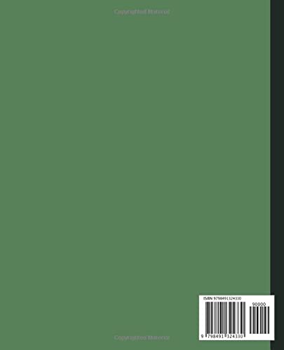 Simple Composition Notebook: Flat Green Fern Color , Crocodile Color Cover Book - College Ruled 100 Pages - 7.5" x 9.25" Simple journal for kids and adults. Perfect for students and teachers image 3