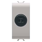 Colore: Beige Gewiss GW13454 Presa Audio Video per Altoparlante, Circuiti Fonici, Beige, 1 Modulo