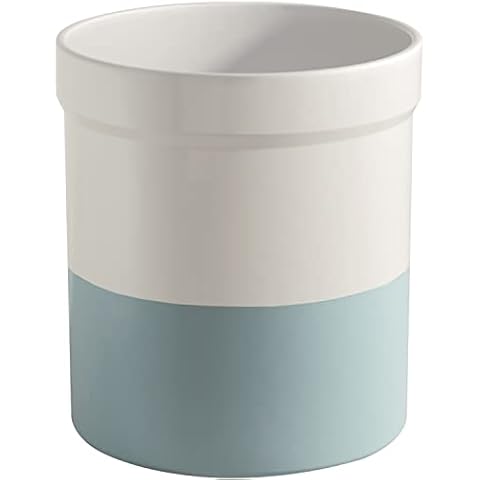 Cooler Kitchen Ceramic Utensil Holder - 7.2'' Large Utensil Holder for Kitchen Counter - Anti-tipping - Utensil Organizer for Countertop - Kitchen Utensil Holder - Farmhouse Utensil Holder Cover