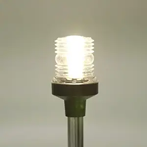 MERISHOPP Marine Boat Pontoon LED 360 Degree All Round Anchor Navigation Pole Light 250mm Plastic Parts & Accessories | Boat Parts | Electrical & Lighting