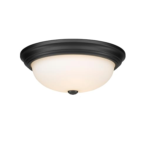 ML Lighting 4905-MB 3-Light Flushmount Ceiling Light, Matte Black by ML Lighting - Image 3