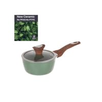 Miniatura 7 de Kasanova Cazuela De Un Asa De 16 Cm Con Tapa Verde New Ceramic