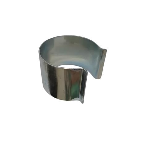 Clips de fixation ronds acier galvanisé Diamètre 50 x 20 Lot de 10